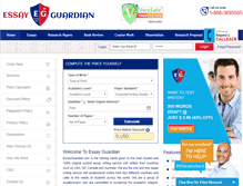 Tablet Screenshot of essayguardian.com